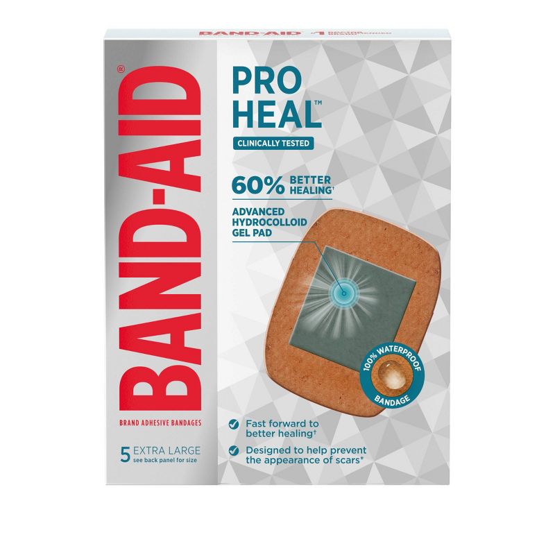 Band-Aid Brand Pro Heal Bandages + Hydrocolloid Pads - Extra Large - 5 ct, 3 of 10
