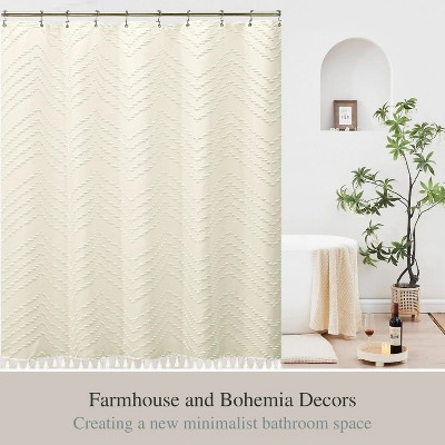 LunaLulinlk Cream Shower Curtains
