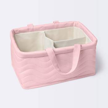 Quilted Fabric Diaper Caddy - Light Pink - Cloud Island™