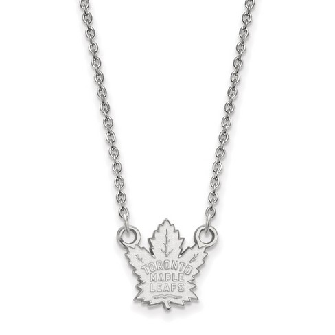 Black Bow Jewelry Sterling Silver Toronto Maple Leafs NHL Necklace 18 Inch - image 1 of 4