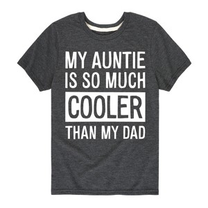 Boys' - Instant Message - My Auntie Is So Much Cooler Short Sleeve Graphic T-Shirt - 1 of 4