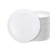 Posh Setting 9 Inch Uncoated White Paper Plates - 360 Count - 2 of 3