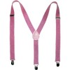 CTM Women's Elastic Glitter Clip-End Suspenders - 3 of 4
