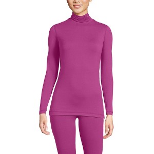 Lands' End Women's Baselayer Cozy Thermaskin Turtleneck Top - 1 of 3
