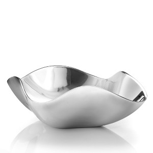 Nambe Venus Metal Alloy Serving Bowl, For Hot and Cold Foods, Salads, Soups, Frui, Large 15" L x 11.75" - 1 of 4