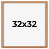 PosterPalooza | Square Classic Brown Picture Frame - UV Acrylic, Foam Board Backing, Hanging Hardware - 2 of 4