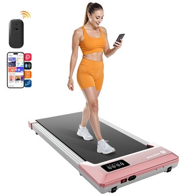 Deerrun Pad Treadmills, 0.6-3.8 MPH 35.43 In Long Run Area 2.5HP Portable Treadmills with Remote Control