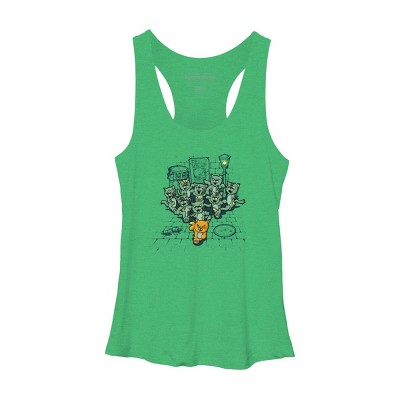 Women's Design By Humans Bad Past Lives By LetterQ Racerback Tank Top
