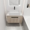 NicBex Floating Bathroom Vanity with 4 Styles Ceramic Basin,Bathroom Sink Vanity with Soft Close Doors,Bathroom Sink Cabinet for Bathroom,Oak - 4 of 4
