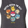 Women's Pokémon Team Pokémon Graphic Racerback Tank - Heather Charcoal - Small - 2 of 3