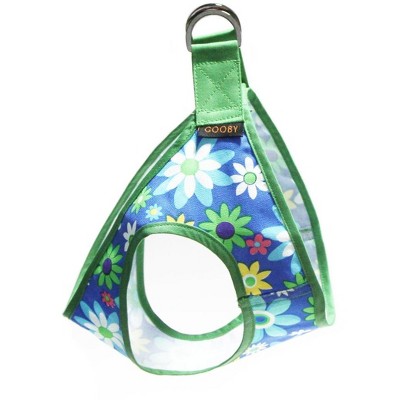 Gooby Picnic Harness, Medium, Blue Flower