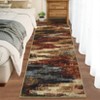 Modern Abstract Area Rug for Living Room, Large Non Slip Washable Living Room Rug, Low Pile Non-Shedding Soft Accent Carpet - 2 of 4