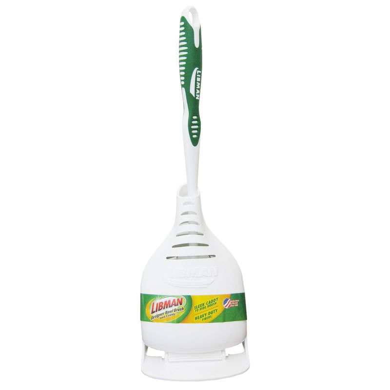 Libman 3 in. W Hard Bristle 12 in. Plastic/Rubber Handle Brush and Caddy, 3 of 6
