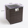 VYNXARIA 28inch Outdoor Fire Pit Column, Propane Fire Column for Decor Gas Fire Pit Table Garden Corner Fire Table - 4 of 4