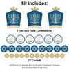 Big Dot of Happiness Happy Hanukkah - Chanukah Holiday Party Decor and Confetti - Terrific Table Centerpiece Kit - Set of 30 - 3 of 4