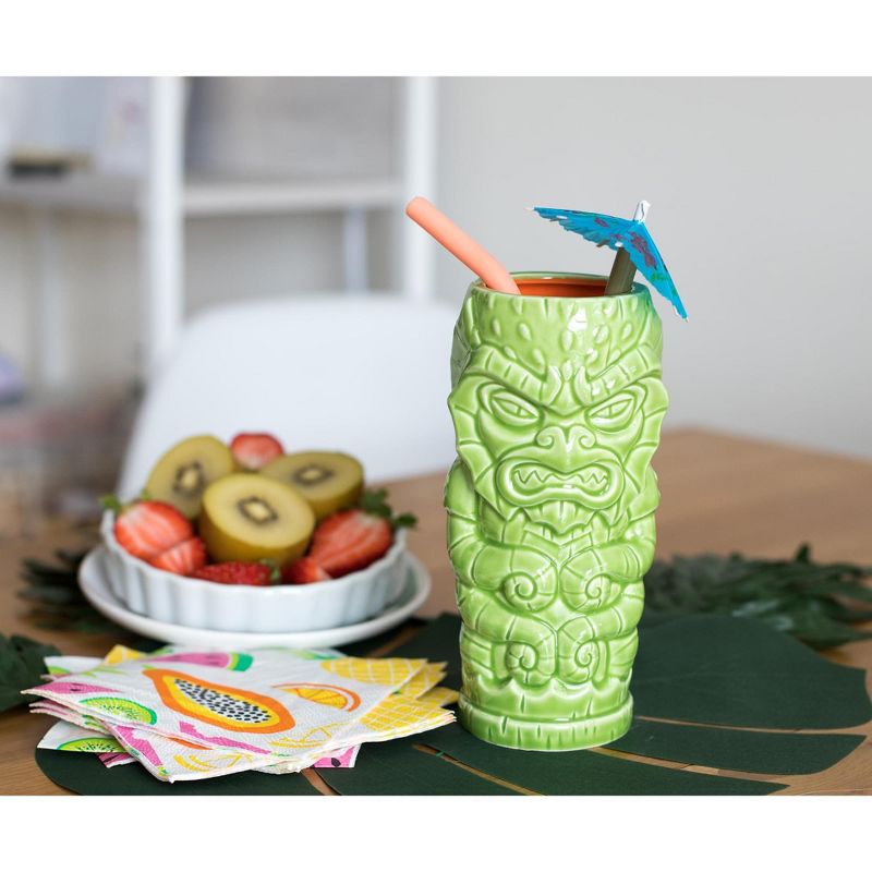 Beeline Creative Geeki Tikis Green Kraken Fantasy Mug | Ceramic Tiki Style Cup | Holds 17 Ounces, 4 of 7