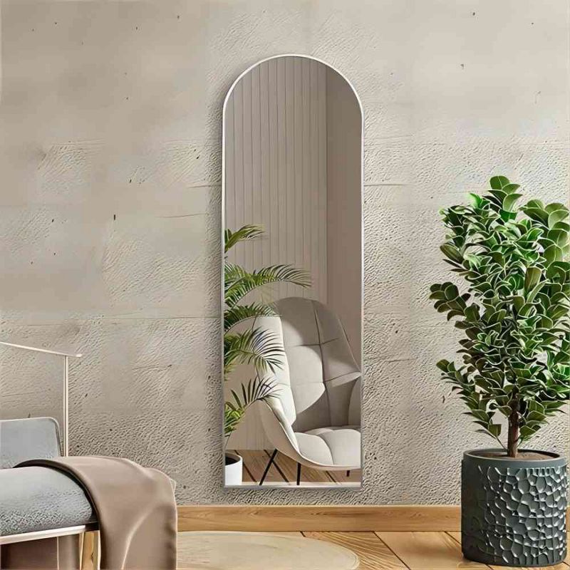 Muse Oversize Floor Mirror,Arch Full Length Mirror With Aluminum Alloy Framed Full Length Mirror for Hanging or Standing-The Pop Home, 2 of 9