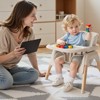 AmourLil 4-in-1 Convertible High Chair for Babies & Toddlers, Adjustable Height with Dishwasher-Safe Tray, Easy-Clean Design, Beige - 3 of 4