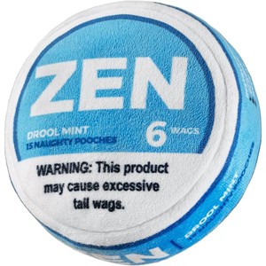 Nestpark Zen Pupper Deckies Parody Dog Toy - Plush Squeaky and Crinkle Funny Dog Toy - Drool Mint - 1 of 1