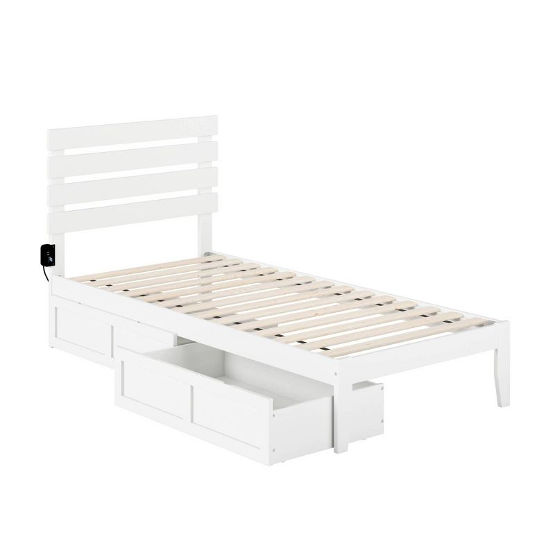 Oxford Bed with USB Turbo Charger and 2 Extra Long Drawers - AFI, 4 of 7