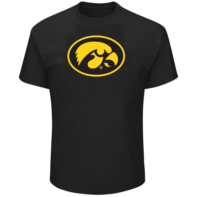 NCAA Iowa Hawkeyes Men's Big and Tall Logo Short Sleeve T-Shirt, 1 of 4