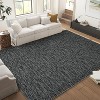 Coucheta Washable Area Rug , Modern Non-Slip Low Pile Indoor Carpet Machine Washable Soft Floor Mat for Living Room Bedroom Office,Multi-Color & Size - 2 of 4