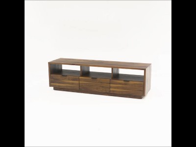 Grand Walnut 70'' Freestanding TV Cabinet with Storage