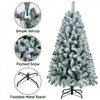 Yaheetech 4.5Ft/6Ft/7.5Ft/9Ft Frosted Artificial Christmas Tree with Foldable Stand - 4 of 4