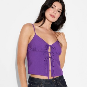 Women's Game Day Flyaway Woven Tank Top - Wild Fable™ - 1 of 3
