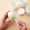 Juvale 12 Pack White Clay Mini Terracotta Pots with Saucers and Drainage Hole, Paintable Pottery for Succulents, Crafts, and Wedding Decor, 3 Inch - 2 of 4