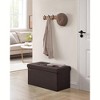 SONGMICS 30" Storage Ottoman Bench Ottoman with Storage Footstool Hold up to 660 lb for Bedroom Living Room - 3 of 4