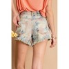 Women's Summertime Tie Dye Denim Shorts - Easel - image 2 of 2