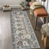 Trellis Area Rug, Washable Vintage Floral Print, Non-Slip Indoor Carpet for Entryway, Living Room, Bedroom, Laundry Room - 4 of 4