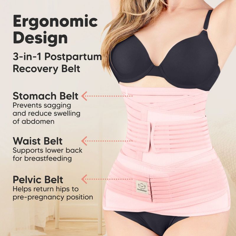 Revive 3 in 1 Postpartum Belly Band Wrap, Post Partum Recovery, Postpartum Waist Binder Shapewear, 3 of 11
