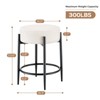 Dexmalle Set of 4 Modern Backless Kitchen Stools with Thick Cushion - 4 of 4