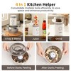 Heynemo 4-IN-1 Food Processor: Electric Chopper for Meat Grinder, Vegetable Chopper, Juicer, Garlic Peeler & Coffee Grinder, Portable Blender, White - 2 of 4