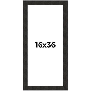 PosterPalooza | Panoramic Contemporary Black Picture Frame - UV Acrylic, Foam Board Backing, Hanging Hardware - 1 of 4