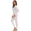 #followme Womens Thermal Henley Jogger Pant Set 6790-RED-L - 2 of 3