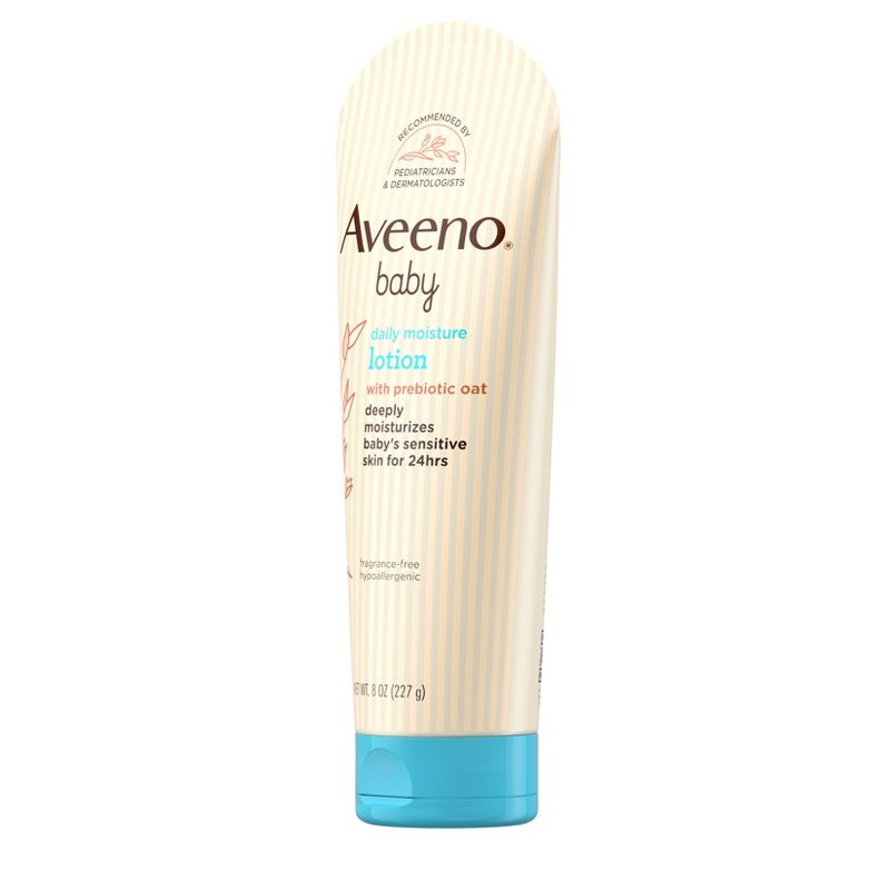 Aveeno Baby Daily Moisture Body Lotion for Delicate Skin with Natural Colloidal Oatmeal &#38; Dimethicone - 8oz, 5 of 11