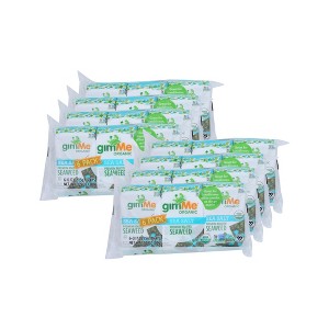 Gimme Organic Roasted Seaweed Snack Sea Salt - Case of 8/6 pack/.17 oz - 1 of 4