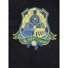 The Polar Express Train Front Crest With Green Ribbon and Bell Men's Black Graphic Sleep Pajama Pants - 2 of 3