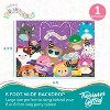 Treasures Gifted Club Squishmallows Backdrop - 4.3ft Tall x 6ft Photo Backdrop - Squishmallows Birthday Party Decorations - 2 of 4