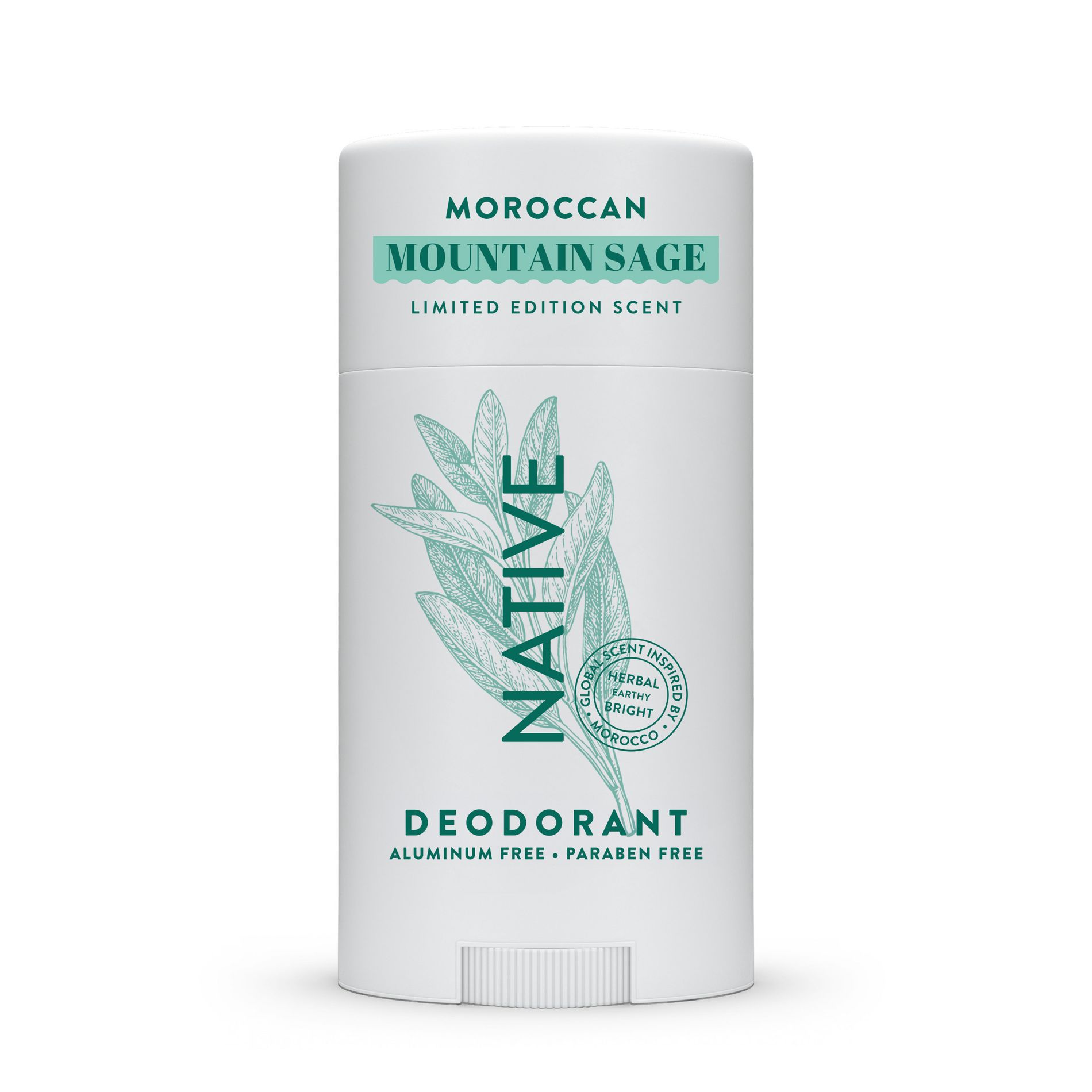 Native Limited Edition Aluminum-Free and Residue-Free Global Flavors Deodorant - Moroccan Mountain Sage - 2.65 fl oz