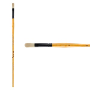 Mimik Hog Professional Synthetic Hog Bristle Paint Brush- Versatile Alternative to Natural Hog Hair Paint Brushes for Oil Painting, Acrylics, Inks, - 1 of 4
