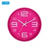 Unique Bargains Decorative Silent Non-Ticking Sweep Movement 3D Numbers Wall Clock 12 Inch - 3 of 4