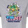 Women's - Teenage Mutant Ninja Turtles - Turtle Power Americana Cropped Graphic T-Shirt - 2 of 4