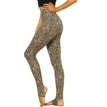 Z by Zelle Womens Capri Leggings Cheetah Animal Print Gray Size