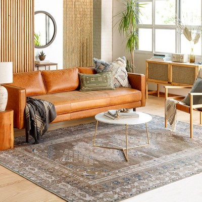 McCordsville Traditional Brown Wool and Cotton 5'3" x 7'3" Area Rug