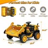 Joyracer 24V Ride on Toys w/ Remote Control, 2 Seater 400W Electric Powered Ride on Truck w/ Dump Bed, 3 Speeds, Shovel, Bluetooth, Gift for Kids - 2 of 4