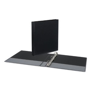 Universal Slant D-Ring View Binder, 3 Rings, 1" Capacity, 11 x 8.5, Black - 1 of 4